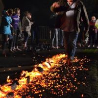 James takes on a Fire Walk to raise money for HOSS and Inverness Ice Centre