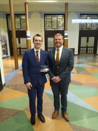 Aspiring pilot and volunteer Brandon wins Blackpool Council’s ‘You Rock’ award for personal achievement